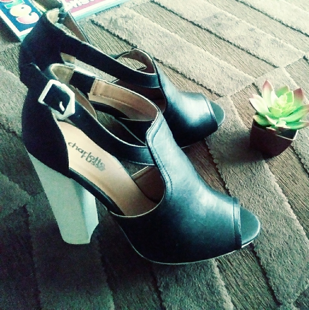 Black & White Heels